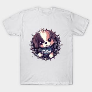 Cute Baby Dog Raze Punk Style T-Shirt